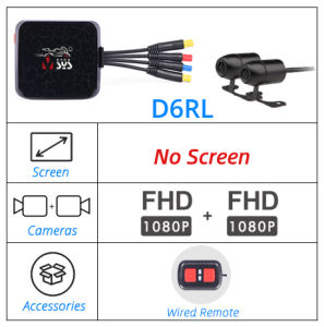 VSYS D6WL/D6RL DVR Front And Rear View Waterproof Motorcycle Driving Recorder Night Vision Black Box Motorcycle Dual Action Came