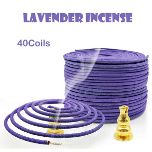 40 Lavender Aromatherapy Coils Long-lasting Fragrance Spices Suitable for Air Purification Yoga Meditation