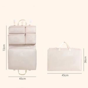 Foldable Organizer Hanging Bag for Travel Storage Hanging Bags with Pockets - Daily Clothes Sorting Storage Multi-Compartment