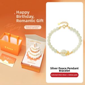 YANGCHUANGSHISHANG | Gift For Women Girlfriend Wife Safety Charm Bracelet S925