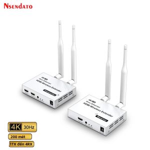 Bộ Phát Thu Tín Hiệu HDMI Không Dây 200M 4K 5.8G Với IR Cho TV Box PC - 1 TX-4 RX Video Extender