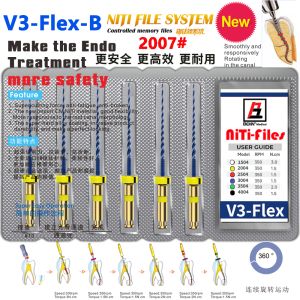 Dental Gold Flexible Niti Files Endo Rotary Files 04 Golden Endodontic 19/21/25mm Nickel Titainium Dentistry Root Canal Material