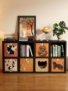 DIBIOU | Eco-friendly Modular Vintage Style Living Room Storage Cabinet