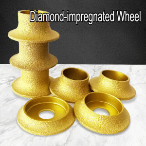 Brazed Diamond-impregnated Wheel Tile Marble British Stone Slotted Edge Wheel Emery Chamfer Trimming Grinding