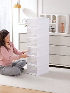 กล่องรองเท้าพับได้แบบ All-in-one ตู้รองเท้าโปร่งใสกล่องรองเท้าพับกล่องเก็บกล่องรองเท้า กล่องรองเท้าแบบพับได้แบบครบวงจรการตู้รองเท้าตู้เก็บรองเท้าแบบพับได้