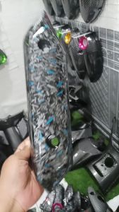 Paketan 3pcs Beat PGM FI 2013-2014 Filter Cover Kipas Knalpot Carbon