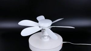 Ceiling Fan with Light E27 Socket 6 Blade LED Fan Light with Remote Control 3 Color Dimmable 3 Speed Silent Fan Timer Night Light Easy Install No Wiring Ceiling Fan for Bedroom Living Room Kitchen Home Office Dorm