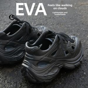 Mens Summer Outdoor Slip-On Shoes Anti-Slip Deodorant Driving Hiking Sports Sandals Comfortable EVA Material Casual Style