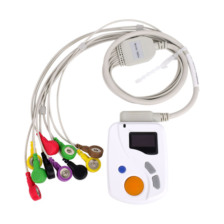 CONTEC TLC6000 24hours Dynamic ECG Systems EKG Recorder 12-lead ECG ...