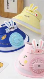 Gratis Semua - Topi Kipas Matahari Anak / Topi Lucu dengan Kipas Aesthetic