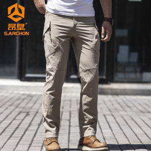 Mens Outdoor Summer Quick Dry Long Pants Ultra Thin Breathable Hiking Trousers Tactical Pants Lightweight Windproof UV Protection