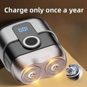 MONLEYTA | Portable Electric Shaver For Men Miniature Steel Cannon German Style Gift For Boyfriend Seven Festival Quick Charge Rotation Type