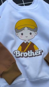 Sweater Anak Motif Sibling Couple Combinasi Laki Laki Perempuan