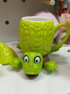 2025 Mẫu Mới Tại Nhà Gió Mát Xanh Con Rùa Động Mắt Kẹp Cốc Dễ Thương Sáng Tạo Chất Liệu Nhựa Hình Bất Đối Xứng