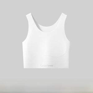 CarbinKoneer | CarbinKoneer Ladies Seamless Sports Bra Vest Style Chest Shaping Underwear Nylon Spandex Ice Silk Full Coverage No Show Summer 2025