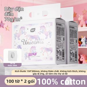 Botare | Khăn Giấy Dùng Một Lần Cho Bé Treo Tường 100% Cotton Đầy Đặn