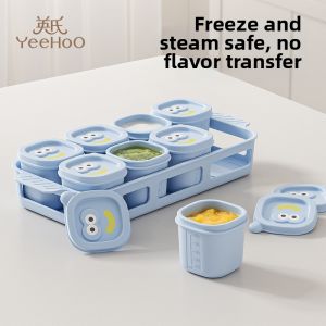 YEEHOO NURSING | Steam Safe Baby Food Storage Box for Separate Storage