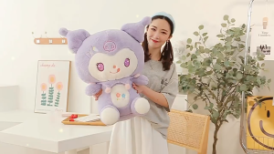 50ซม.!! ตุ๊กตาคุโรมิสีม่วงนุ่มฟู 💜 ไม่หลุดขน+แพ็คเกจถุงของขวัญฟรี! ของขวัญวาเลนไทน์สุดคิวท์🎁