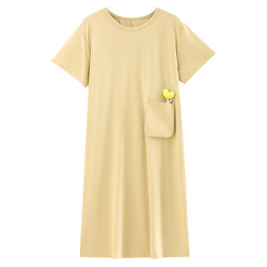 yuenei | Pure Cotton Summer Sleepwear Womens Short Sleeve Home Clothes Outdoor Wearable Comfortable Breathable Casual Home Style