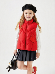YeeHoO KIDS | Girls Safe Warm Winter Vest Red