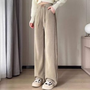 HUAXUNRAN | Warm Casual Wide Leg Pants for Middle-aged Women