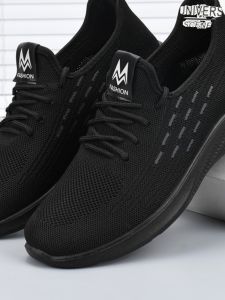 Beijing Mens Casual Sport Shoes Anti-slip Soft Bottom Wear-resistant Work Shoes Chef Shoes Black Comfortable Leisure Shoes