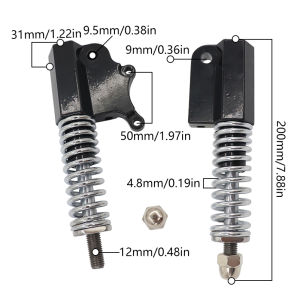 10 Inch Electric Scooter Bike Hydraulic Front Shock Absorber Suspension MTB Mountain Folding Bike Spring Scooter Rebound Dampin