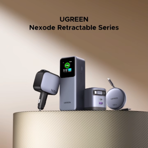 L531 UGREEN USB-C to USB-C PD Fast charging Retractable Cable 100W Max 1Meter