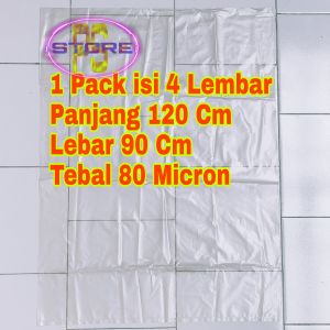 Kantong Plastik Sampah Transparan 90 x 120 Cm / Plastik Transparan 90 x 120 Cm / Kantong Transparan 90x120 Cm