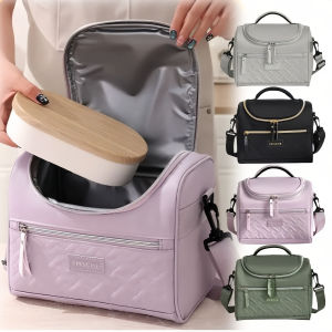 Thickened Lunch Portable Childrens Bento Outdoor Picnic Insulated Lunch Box Bag Cross-Border Cold Insulation Ice Pack