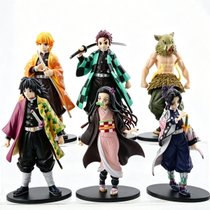 Bandai | New Demon Slayer Figures Kamado Tanjirou Agatsuma Zenitsu Nezuko Collectible Models Ideal Birthday Gifts