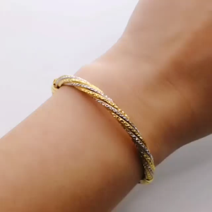 Gelang Tangan 2 Tone 16.49G Emas 916 Yon Hing