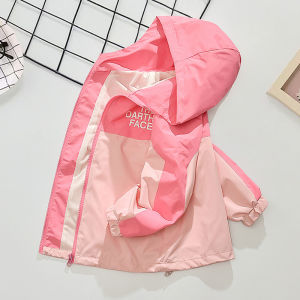 แจ็คเก็ตเด็กชุดเด็กเสื้อคลุมฤดูใบไม้ผลิและฤดูใบไม้ร่วงสำหรับเด็กผู้หญิงเสื้อต่อสีสไตล์ตะวันตกสำหรับเด็กเสื้อกีฬามีฮู้ดบุขนกำมะหยี่แฟชั่นสไตล์เกาหลี
