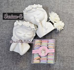 (1 BOX) IKAT RAMBUT ELASTIS + JEPIT RAMBUT / KARET IKAT RAMBUT KOREA / JEPIT PONI LUCU / KM8880