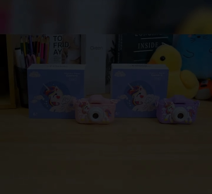 Childrens Camera 1080P Childrens Digital Camera 32GB TF Card Unicorn Camera Case HD Video /5 Educational