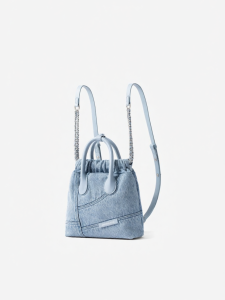 Spring Summer Style Casual Womens Backpack Small Denim