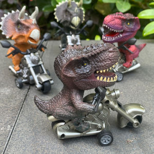Dinosaur toy car childrens inertia motorcycle locomotive Tyrannosaurus Triceratops model dinosaur riding motorcycle  for Kids boys 3 to 5 Years Birthday gift