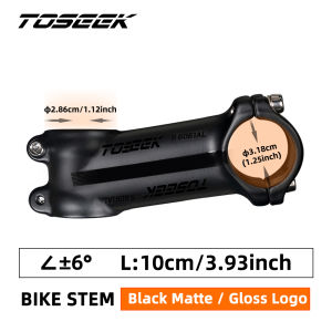 TOSEEK | TOSEEK Light Bike Stem 6 Degree17 Degree MTB Road Bike Adjustable Handlebar 60/70/80/90/100/110/120mm MTB Bike Power Parts