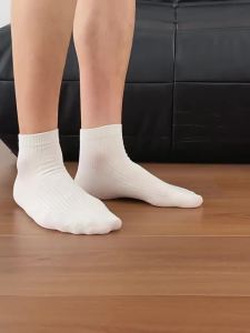 Sweat Absorption Cotton Mid-Calf Socks