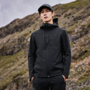 Pioneer camp | Windproof Fleece-lined Soft Shell Waterproof Hooded Mens Outdoor Jacket