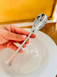 Creative Stainless Steel 304 Rock Handle Spoons for Eating And Drinking Soup Main Course Dessert Coffee Versatile Dining Utensils