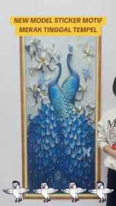 Wallpaper Burung Merak 3D: Desain Custom dan Stiker Dinding
