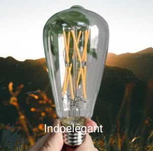 lampu hias bohlam api obor LED bohlam menyala  seperti kobaran api