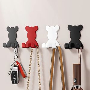 多功能免打孔挂钩：厨房浴室自粘式支架 Multifunctional No-Drill Hooks: Self-Adhesive Holder for Kitchen and Bathroom