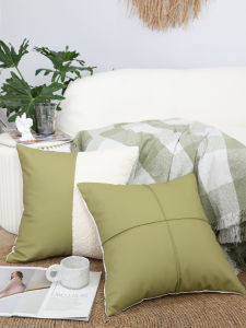 Áo Đệm Ghế Sofa Màu Xanh Tươi Mới Cho Phòng Khách Và Phòng Ngủ Áo Đệm Vuông Không Có Lõi Áo Đệm Ghế Sofa Phong Cách Hiện Đại