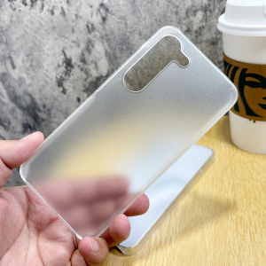 Matte Casing For Samsung Galaxy S24 Ultra S24FE S24Plus S23Ultra S23FE S22Ultra Solid Color Cover Plastic Hard Phone Shell Shockproof Clear Phone Cases