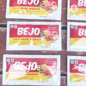 Harga untuk 6 sachet Bejo Jahe merah herbal meredakan masuk angin