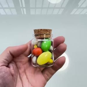 Gói Hàng Số Lượng Lớn 26x37x50mm Chai Thủy Tinh Nhỏ 30ml Lọ Đựng Có Nút Chai Lọ Nhỏ Trang Trí Để Sắp Xếp Và Trang Trí Nhà Cửa