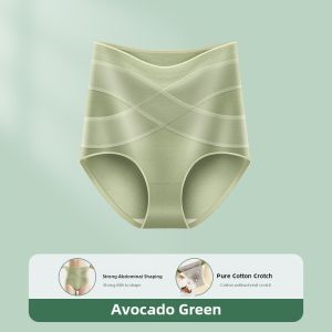 Postpartum Womens High-Waist Slimming Underwear Powerful Abdomen Lifting Butt Shaping Pants Seamless Comfortable Cotton Blend