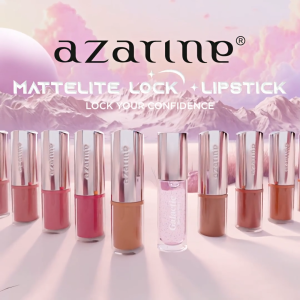 FEMME || Azarine Mattelite Lock Lipstick 4gr Lipstick Matte with Pigmented Color Lightweight Transferproof Smudgeproof